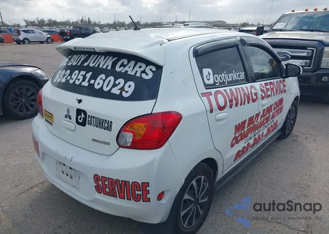 2015 Mitsubishi Mirage De/Rf z USA, uszkodzony, nr VIN ML32A3HJ7FH010235